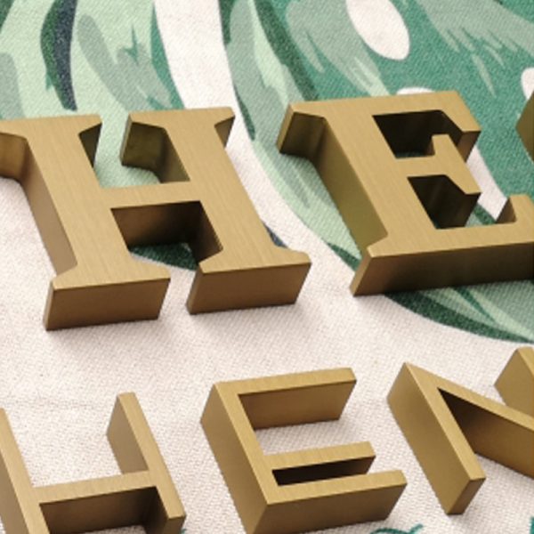 Customized personalized 3D metal alphanumeric signage | Customized business wall decoration | Customized high-quality metal alphanumeric | Custom stainless steel slot alphanumeric - 图片 2