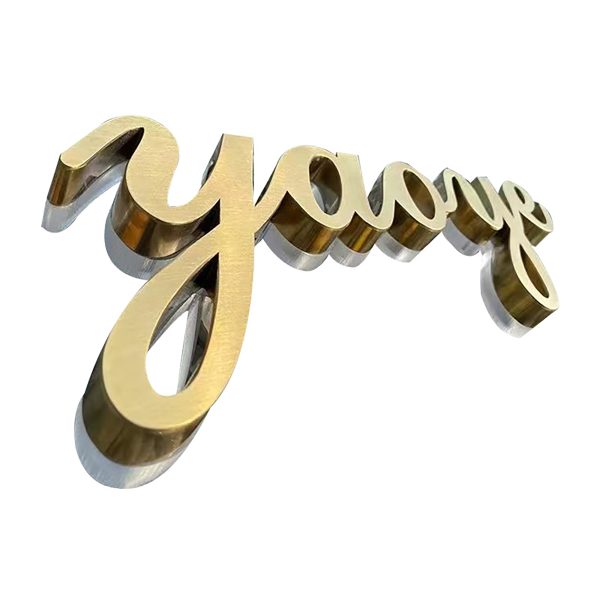 3D metal back glowing word door signboard | mini back glowing word acrylic billboard | company image wall customization - 图片 3