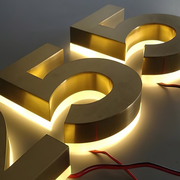 3D back luminous commercial signage | LED metal logo signage | Luminous signage | Personalized signage | Company signage | Commercial signage - 图片 3