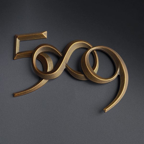 Customized 3D three-dimensional bronze alphanumeric | personalized metal lettering | retro business logo | store logo | home decoration