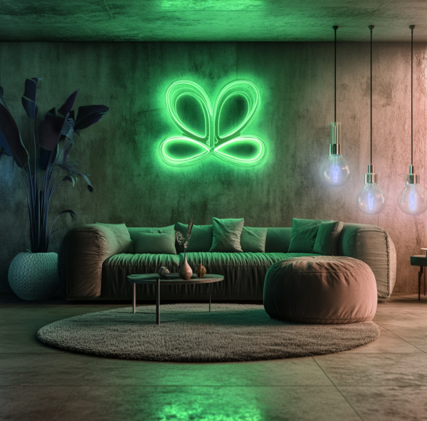 Lucky Four Petal Neon | St. Patrick's Day Decoration | St. Patrick's Day Neon | Four Petal Neon | St. Patrick's Day LED Light | Room Sign Decoration | Custom neon sign | Custom led sign - 图片 2