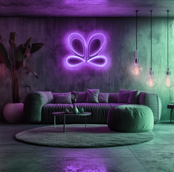 Lucky Four Petal Neon | St. Patrick's Day Decoration | St. Patrick's Day Neon | Four Petal Neon | St. Patrick's Day LED Light | Room Sign Decoration | Custom neon sign | Custom led sign - 图片 3