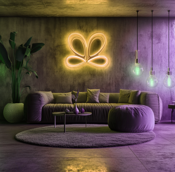 Lucky Four Petal Neon | St. Patrick's Day Decoration | St. Patrick's Day Neon | Four Petal Neon | St. Patrick's Day LED Light | Room Sign Decoration | Custom neon sign | Custom led sign - 图片 4
