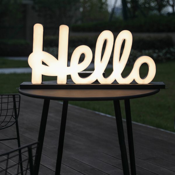 3D frosted acrylic glowing word | Three-dimensional glowing billboard | Outdoor house number vertical one-piece eye-catching light-emitting sign