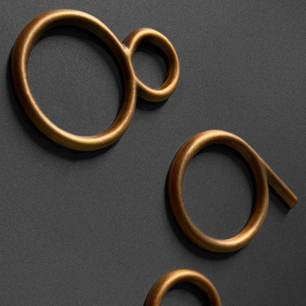 Customized spherical old copper characters three-dimensional metal characters | Brass Digital Accommodation Hotel house number room number - 图片 4