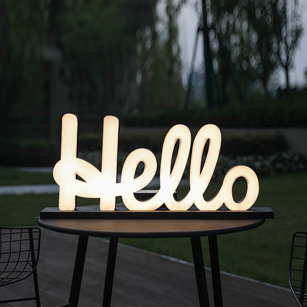 3D frosted acrylic glowing word | Three-dimensional glowing billboard | Outdoor house number vertical one-piece eye-catching light-emitting sign - 图片 2