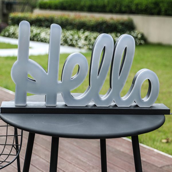 3D frosted acrylic glowing word | Three-dimensional glowing billboard | Outdoor house number vertical one-piece eye-catching light-emitting sign - 图片 4