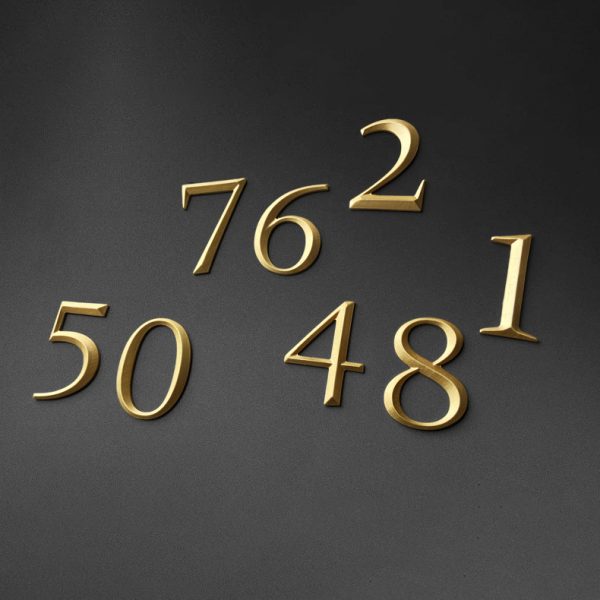 Custom metal sign brass alphanumeric | 3D letter gold letter business sign | wall sign | brass letter | bras board outdoor metal signboard signboard - 图片 2
