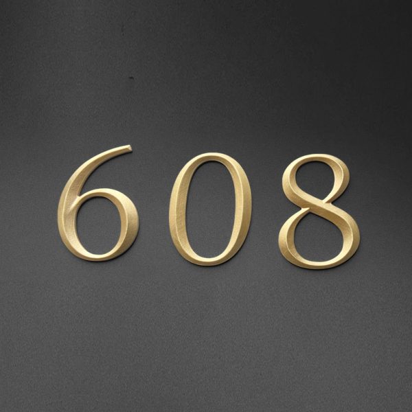 Custom metal sign brass alphanumeric | 3D letter gold letter business sign | wall sign | brass letter | bras board outdoor metal signboard signboard - 图片 4