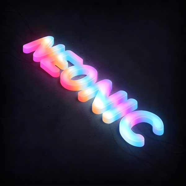 Customized 3D shiny three-dimensional alphanumeric | glossy alphabet | colorful luminous font alphabet | storefront company luminous logo alphabet text signage