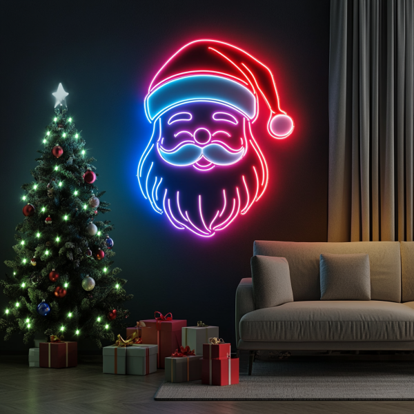 Santa Neon | Christmas Decoration | Christmas Neon | Bedroom Neon | New Year's Neon | Christmas Gift | Christmas Decoration Room | Custom neon sign | Custom led sign