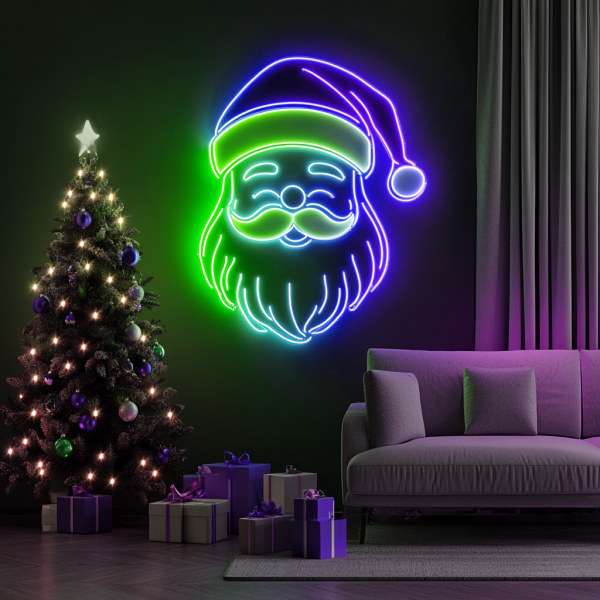 Santa Neon | Christmas Decoration | Christmas Neon | Bedroom Neon | New Year's Neon | Christmas Gift | Christmas Decoration Room | Custom neon sign | Custom led sign - 图片 2