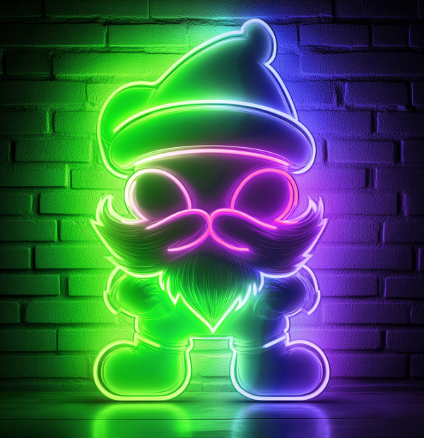 Santa Claus Neon Lights | Santa Claus LED Lights | Christmas Decoration | Handmade LED Lights | Holiday Gifts | Christmas Home Decoration | Merry Christmas | Custom neon sign | Custom led sign - 图片 4