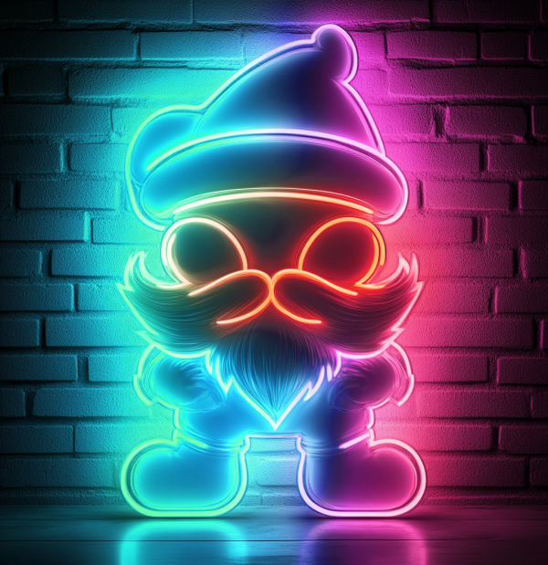 Santa Claus Neon Lights | Santa Claus LED Lights | Christmas Decoration | Handmade LED Lights | Holiday Gifts | Christmas Home Decoration | Merry Christmas | Custom neon sign | Custom led sign - 图片 3