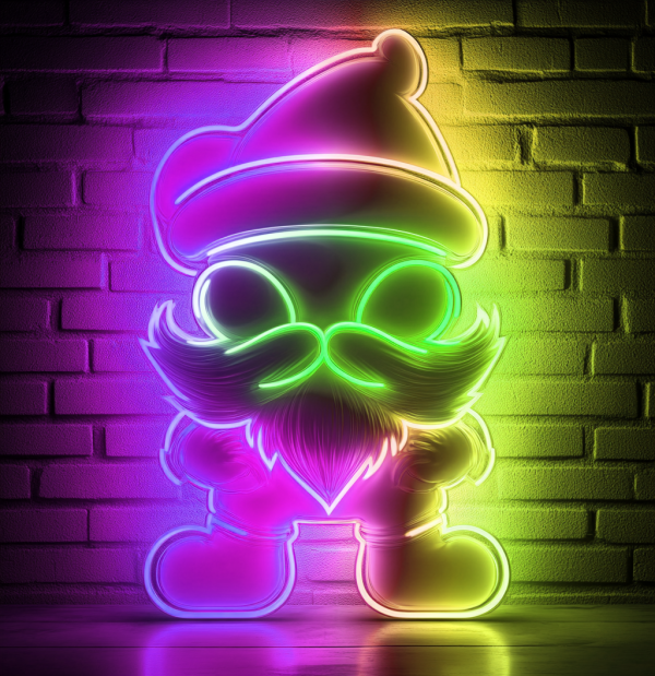 Santa Claus Neon Lights | Santa Claus LED Lights | Christmas Decoration | Handmade LED Lights | Holiday Gifts | Christmas Home Decoration | Merry Christmas | Custom neon sign | Custom led sign - 图片 2