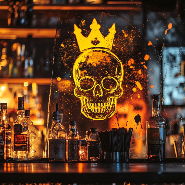 Custom Halloween King Skull Crown LED Neon | Personalized King Skull with Crown Neon Sign | Home Decoration | Skull Halloween Decoration | Custom neon sign | Custom led sign