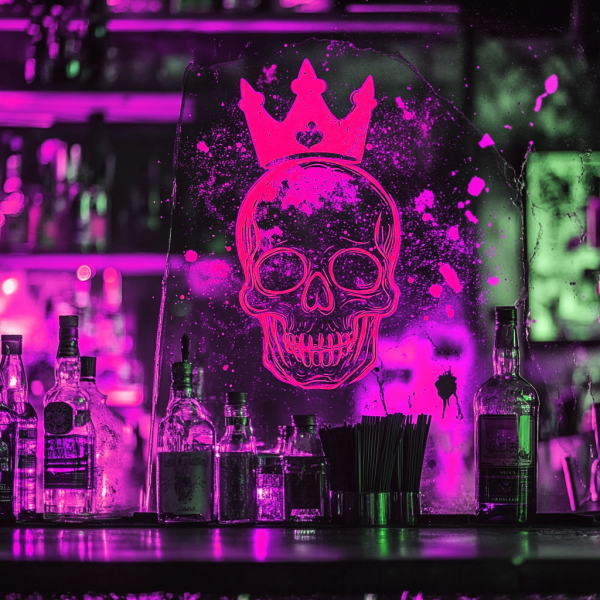 Custom Halloween King Skull Crown LED Neon | Personalized King Skull with Crown Neon Sign | Home Decoration | Skull Halloween Decoration | Custom neon sign | Custom led sign - 图片 2