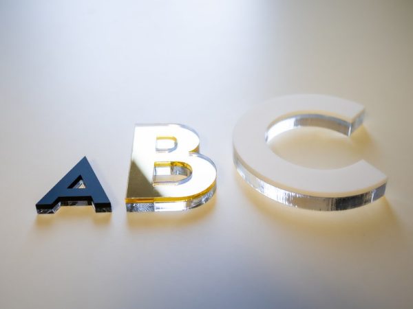 Custom 3D letters | Digital text 3D raised logo | Company logo | Laser cutting acrylic gift arbitrary font