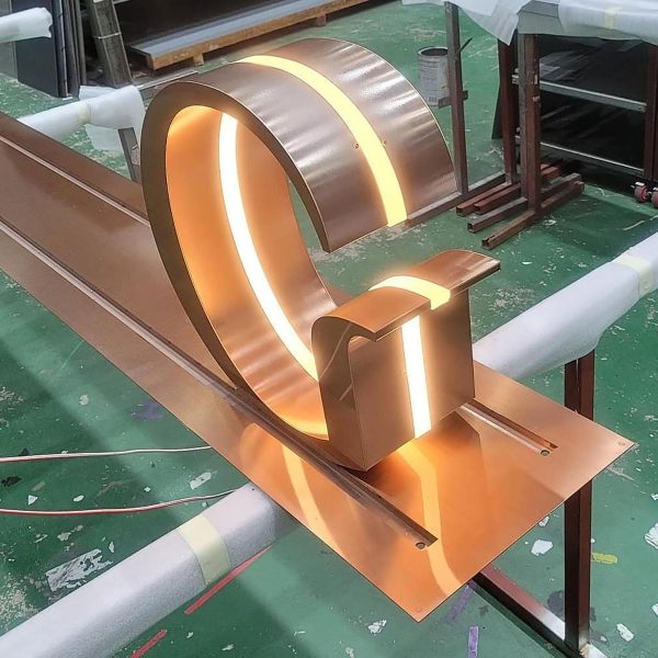 Customized external acrylic channel LED letter side light | Commercial LED sign light | Suitable for commercial coffee shops and hotels - 图片 4