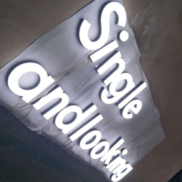 Custom 3D Luminous Logo - Acrylic for Offices | Stores and Studios | Metal Personalized LED Wall Letters