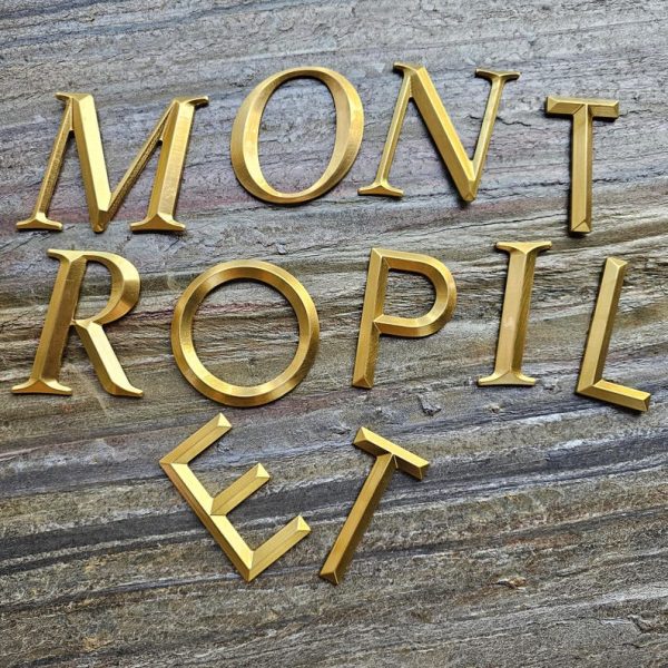 Custom Brass Signage | Modern Door Number | Brass Door Number | Golden Door Number | Golden Room Number | Customized 3D Brass Numbers, Letters