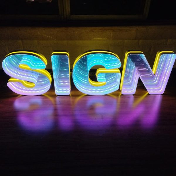 Infinite Mirror | Customized Infinite Mirror Logo | Neon Infinite Mirror Logo | LED Infinite Mirror | Commercial Logo | Customized 3D Logo | Bar Logo - 图片 2