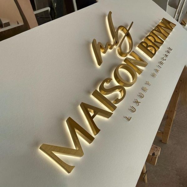 Customized 3D Metal Signage | Salon Signage | Backlight Commercial Signage | Glowing Letter Signage | Outdoor Light Signage | Laser Cutting Signage | LED Signage