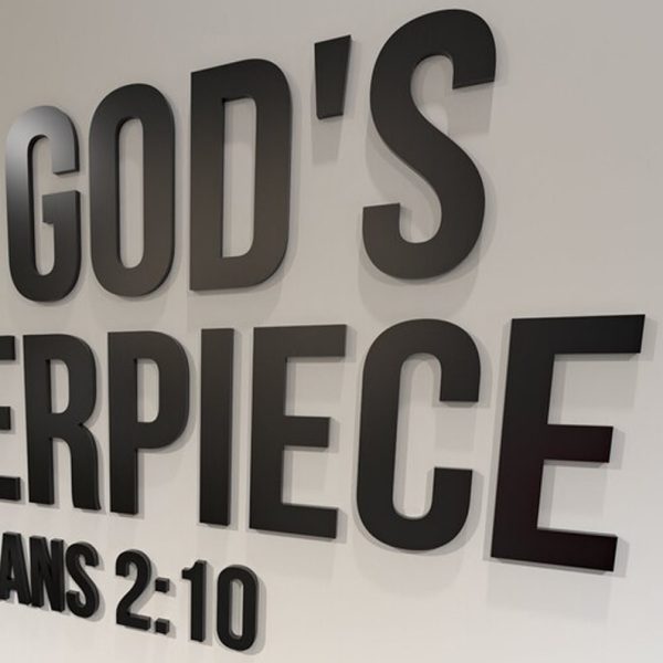 I am a masterpiece of God | Ephesus 2.10 | Religious Wall Sign | 3D Letter Customization | Christian Wall Decoration | Bible Scripture Wall Decoration - 图片 3