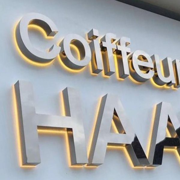 Customized Metal LED Luminous Signage | Customized Personalized 3D Back Luminous Metal Characters | Storefront Luminous Company Logo Text Signage | Outdoor Logo | Cafe Salon Office Store | LED Metal Signage - 图片 4