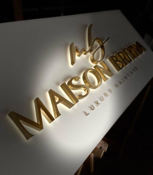 Customized 3D Metal Signage | Salon Signage | Backlight Commercial Signage | Glowing Letter Signage | Outdoor Light Signage | Laser Cutting Signage | LED Signage - 图片 3