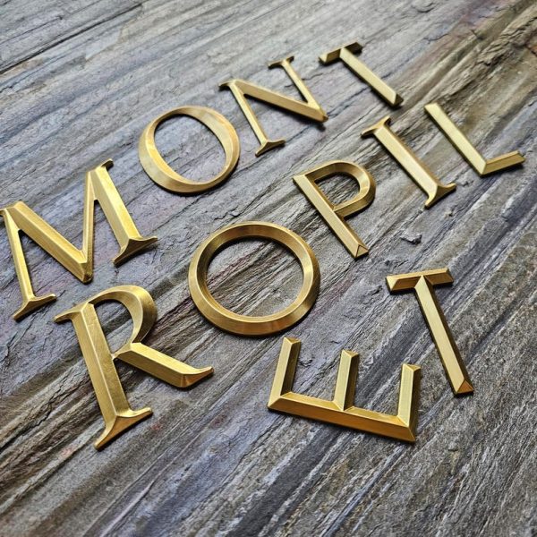 Custom Brass Signage | Modern Door Number | Brass Door Number | Golden Door Number | Golden Room Number | Customized 3D Brass Numbers, Letters - 图片 2