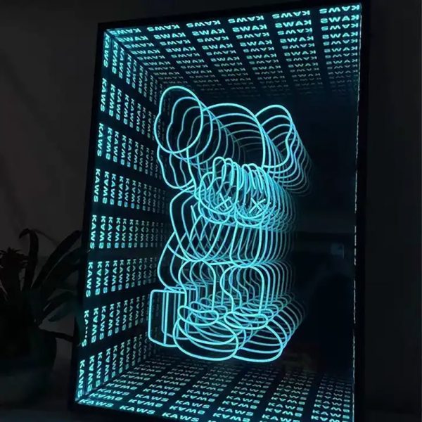 Custom Infinite Mirror Logo: Fascinating LED Wall Art - Handmade | Suitable for Home and Office | Unique Lighting Device | Infinite Reflection - 图片 2