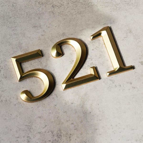 Custom solid 3D metal house letters and numbers | Personalized 3D bronze letters | Suitable for home, room and logo design - 图片 3