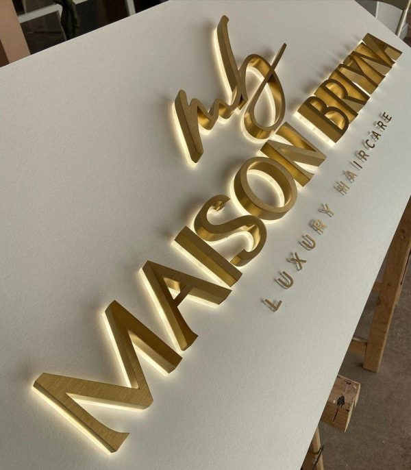 Customized 3D Metal Signage | Salon Signage | Backlight Commercial Signage | Glowing Letter Signage | Outdoor Light Signage | Laser Cutting Signage | LED Signage - 图片 2