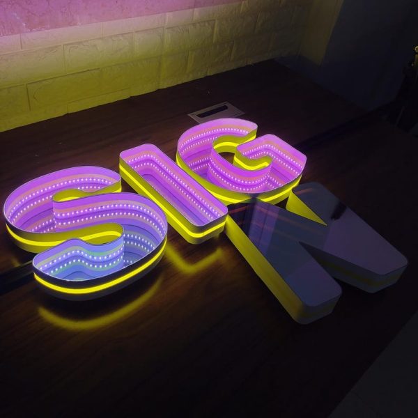 Infinite Mirror | Customized Infinite Mirror Logo | Neon Infinite Mirror Logo | LED Infinite Mirror | Commercial Logo | Customized 3D Logo | Bar Logo - 图片 4