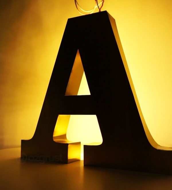 Customized 3D Backlit Commercial Signage | Metal Logo Signage | 3D Metal Backlighting Signage | Business Signage | Backlit Signage | Lobby Signage | Reception Signage | LED Backlit Letter - 图片 3