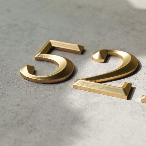 Custom solid 3D metal house letters and numbers | Personalized 3D bronze letters | Suitable for home, room and logo design - 图片 4