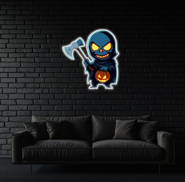 Horror Neon | Halloween Ghost Neon | Cute Ghost Sign | Horror LED Sign | Ghost Wall Sign | Halloween Wall Decoration | UV Printed Christmas Day Neon Sign | Custom neon sign | Custom led sign - 图片 2