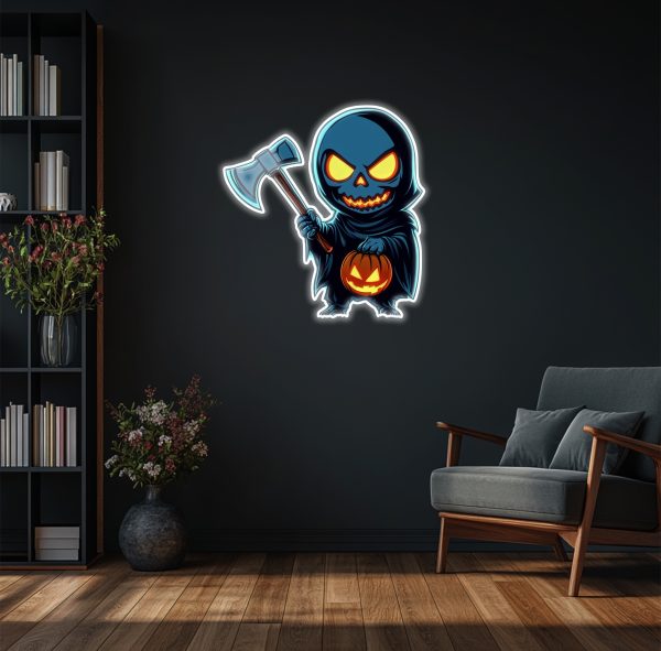 Horror Neon | Halloween Ghost Neon | Cute Ghost Sign | Horror LED Sign | Ghost Wall Sign | Halloween Wall Decoration | UV Printed Christmas Day Neon Sign | Custom neon sign | Custom led sign - 图片 3