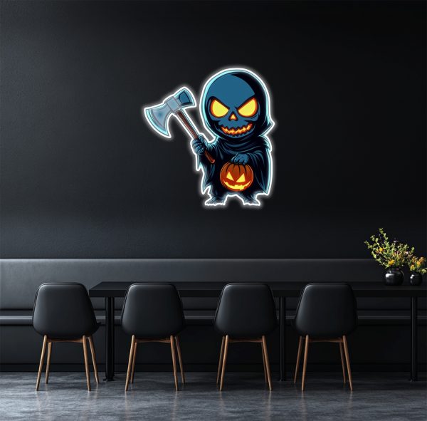 Horror Neon | Halloween Ghost Neon | Cute Ghost Sign | Horror LED Sign | Ghost Wall Sign | Halloween Wall Decoration | UV Printed Christmas Day Neon Sign | Custom neon sign | Custom led sign - 图片 4