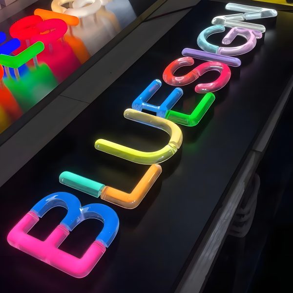 Custom Neon Color Font | Neon Color Font | Neon Text | Neon Color Text | Font | Number