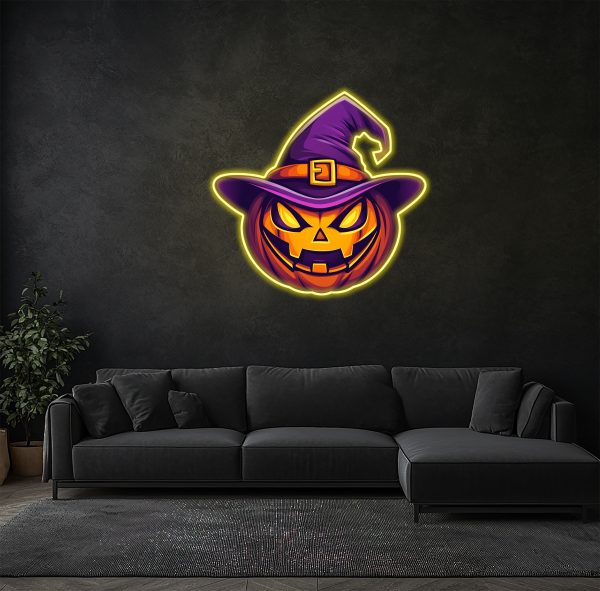 Halloween Neon | Happy Halloween Neon | Halloween Pumpkin Neon | Halloween Decoration Logo | Pumpkin Hat Decoration | Witch Hat Decoration | Halloween Neon | UV Printing Christmas Neon Logo | Custom neon sign | Custom led sign