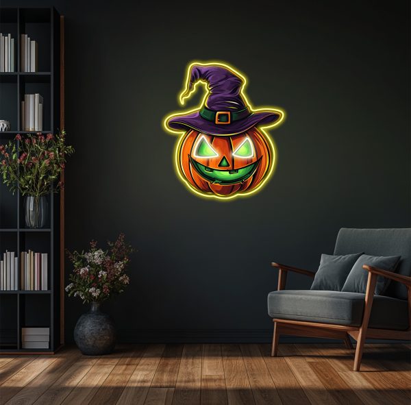 Glowing pumpkin neon | Halloween party and home decoration ghost LED decoration | Cute pumpkin LED neon light | Holiday atmosphere | Custom neon sign | Custom led sign - 图片 3