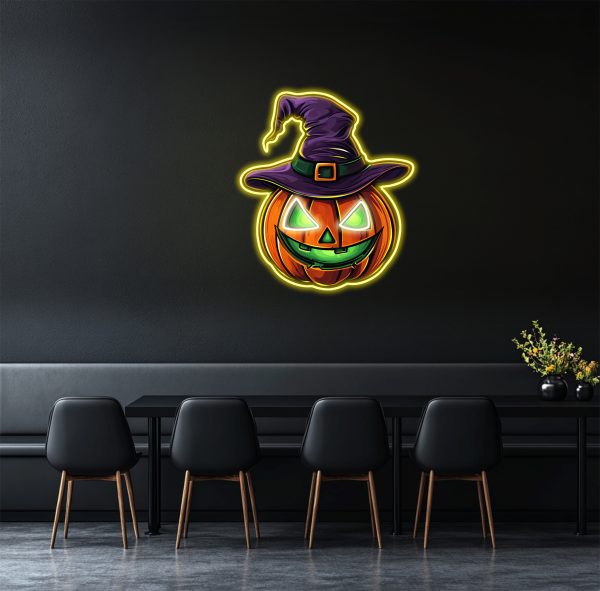 Glowing pumpkin neon | Halloween party and home decoration ghost LED decoration | Cute pumpkin LED neon light | Holiday atmosphere | Custom neon sign | Custom led sign - 图片 4
