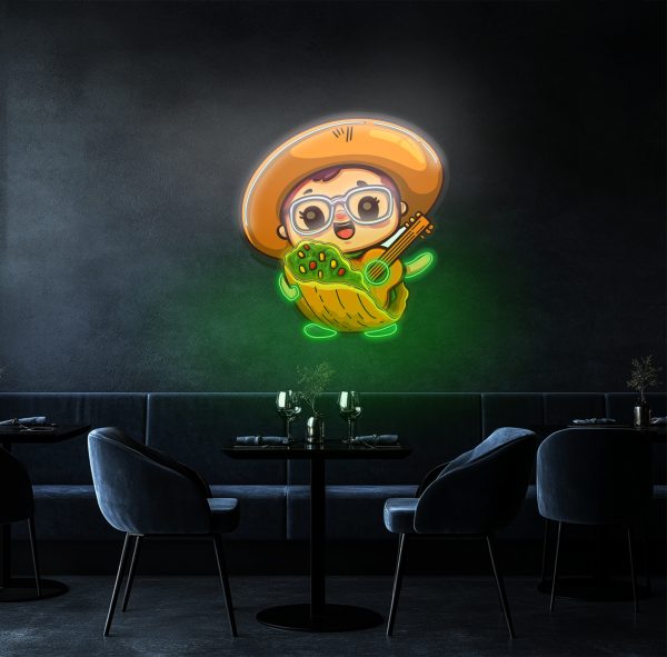 Vegetable neon health salad neon | LED sign restaurant wall decoration | fresh salad neon | health food sign salad shop custom neon | custom logo neon sign neon sign customization | Custom neon sign | Custom led sign - 图片 2