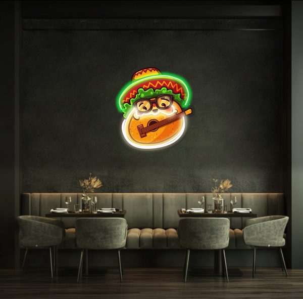 Round Kawaii Cartoon Figure | Acrylic UV Neon Sign | UV Printed Acrylic Logo | Custom Wall Decoration | Custom LED Business Logo | Custom Logo Commercial Neon Light | Restaurant Wall Decoration | Bar Logo Personalized Neon Light | |  Custom neon sign | Custom led sign