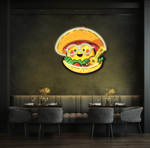 Salad business neon sign | Healthy salad lamp decoration | Salad bar wall decoration | Fresh vegetable welcome sign | Healthy food LED sign customization | Salad shop logo | Custom neon sign | Custom led sign - 图片 4