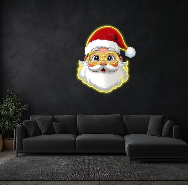 Christmas Santa Neon | Merry Christmas Neon | Christmas Tree Decorative Logo Custom Neon | Christmas Gift Holiday Neon Christmas Decoration Creative Neon | UV Printed Picture Neon Decoration |  Custom neon sign | Custom led sign
