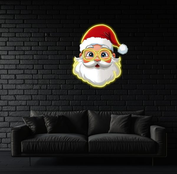 Christmas Santa Neon | Merry Christmas Neon | Christmas Tree Decorative Logo Custom Neon | Christmas Gift Holiday Neon Christmas Decoration Creative Neon | UV Printed Picture Neon Decoration |  Custom neon sign | Custom led sign - 图片 2
