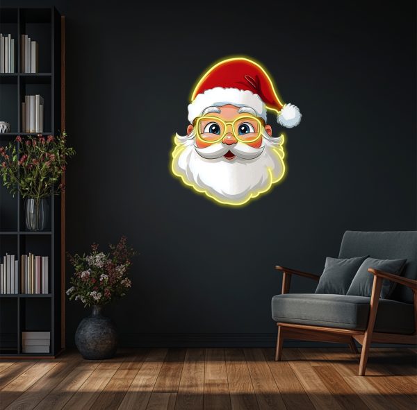 Christmas Santa Neon | Merry Christmas Neon | Christmas Tree Decorative Logo Custom Neon | Christmas Gift Holiday Neon Christmas Decoration Creative Neon | UV Printed Picture Neon Decoration |  Custom neon sign | Custom led sign - 图片 3